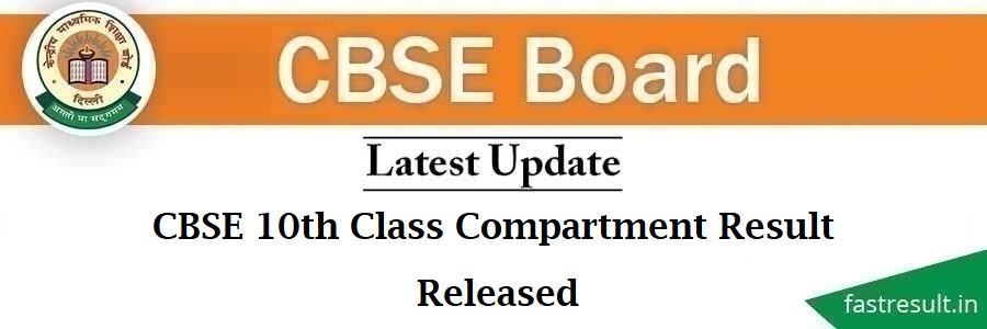 CBSE 10th Class Compartment Result Released