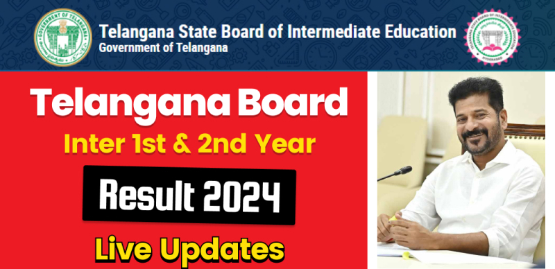 Telangana Board Inter (1st & 2nd Year) Result 2024 - Live Updates