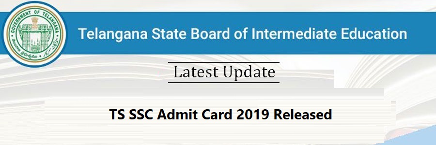 TS SSC Admit Card 2019 Released