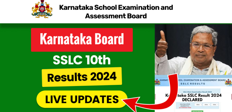 Karnataka Board SSLC (10th) Result 2024 - Live Updates