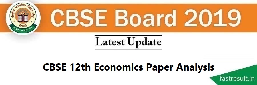 CBSE 12th Economics Paper Analysis