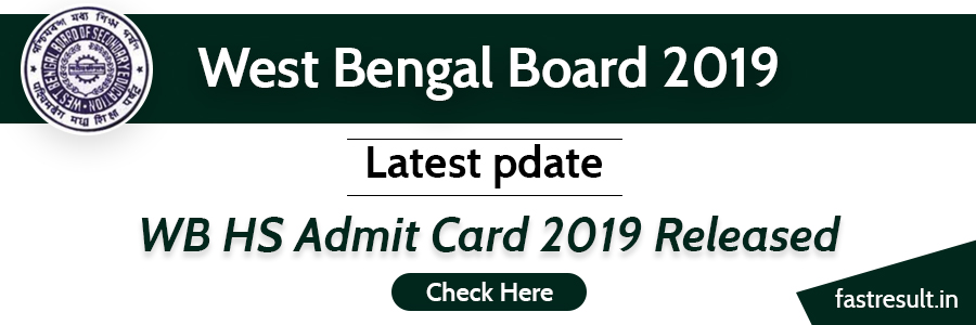 West Bengal HS Admit Card 2019 Released