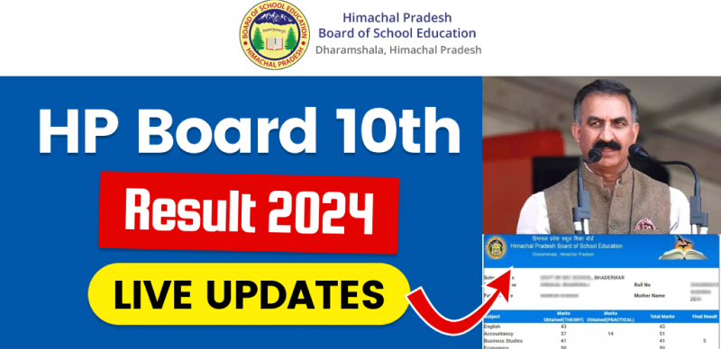 HP Board Class 10th Result 2024 - Live Updates
