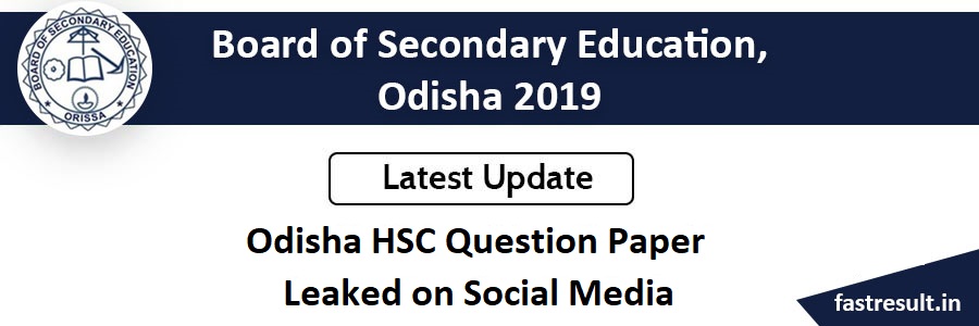 Odisha HSC Question Paper Leaked on Social Media