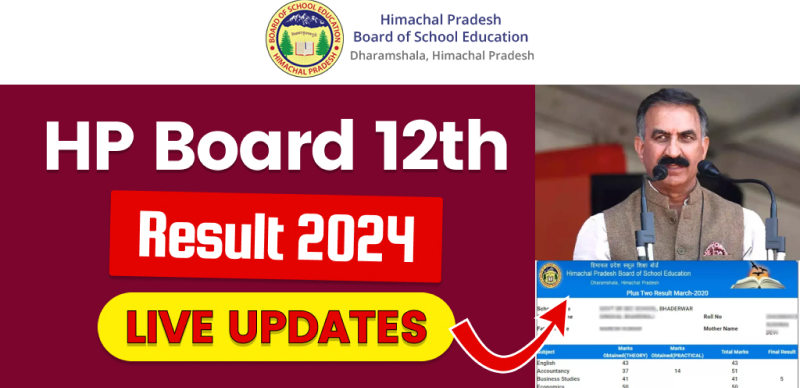 HP Board Class 12th Result 2024 - Live Updates